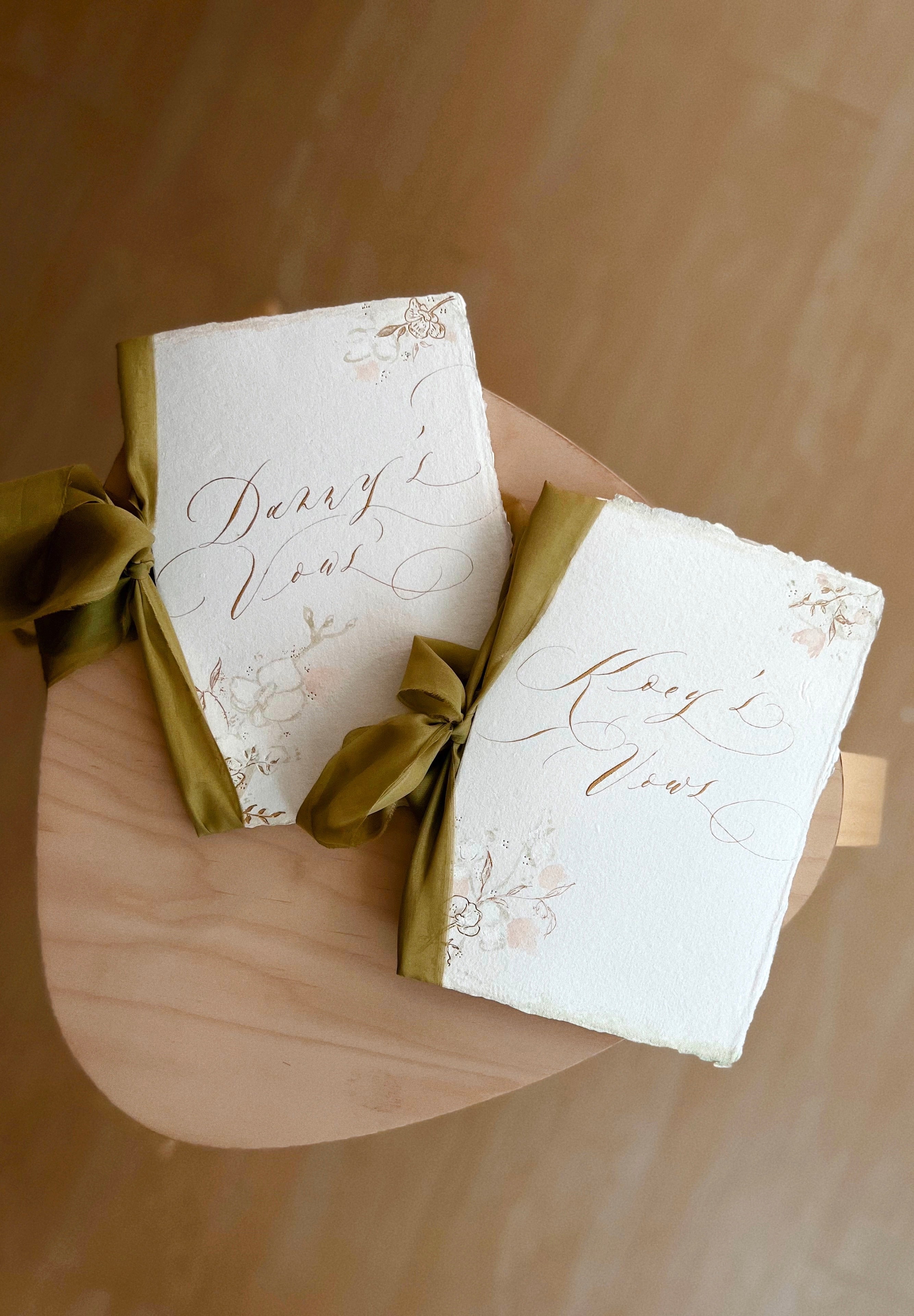 Personalized Vow Books 客製化婚禮誓詞本