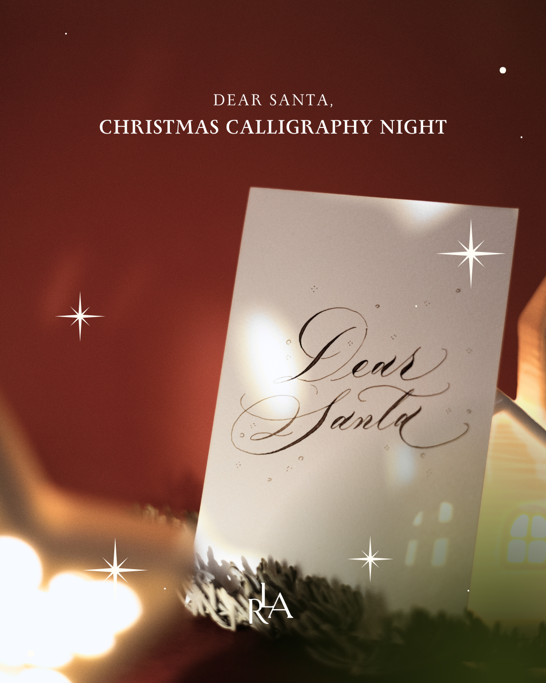 Dear Santa – Christmas Write & Sip Calligraphy Night